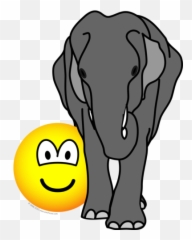 Elephant In The Room Emoticon - Elephant Emoticon Emoji,Asian Emojis