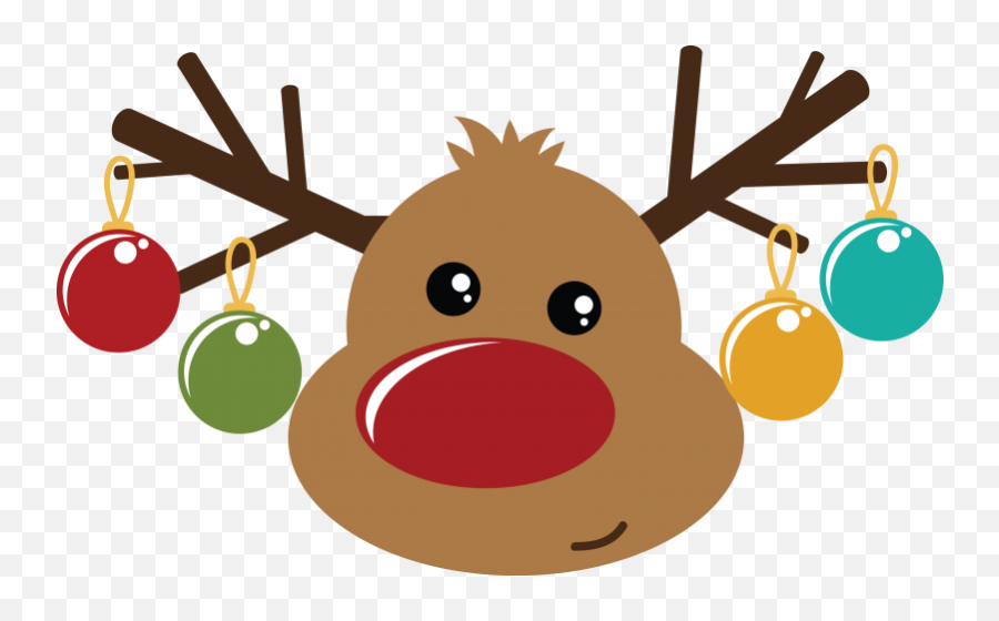 Rudolph Face Png U0026 Free Rudolph Facepng Transparent Images - Transparent Background Christmas Clipart Emoji,Reindeer Emoji