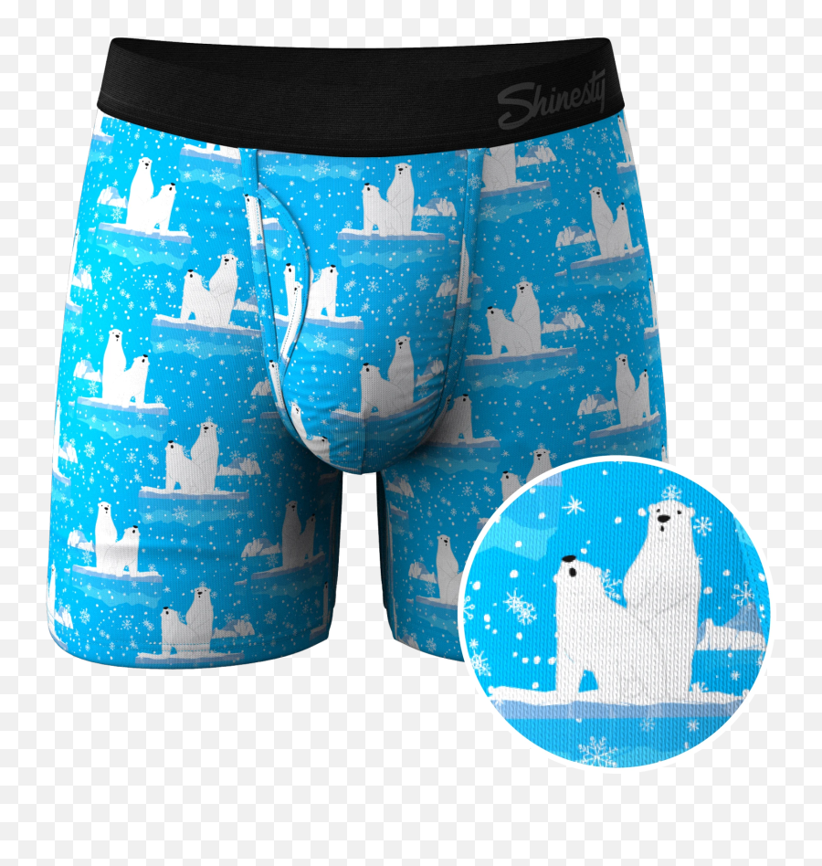 Polar Bear Ball Hammock Pouch Underwear - Shinesty Underwear Christmas Emoji,Panties Emoji