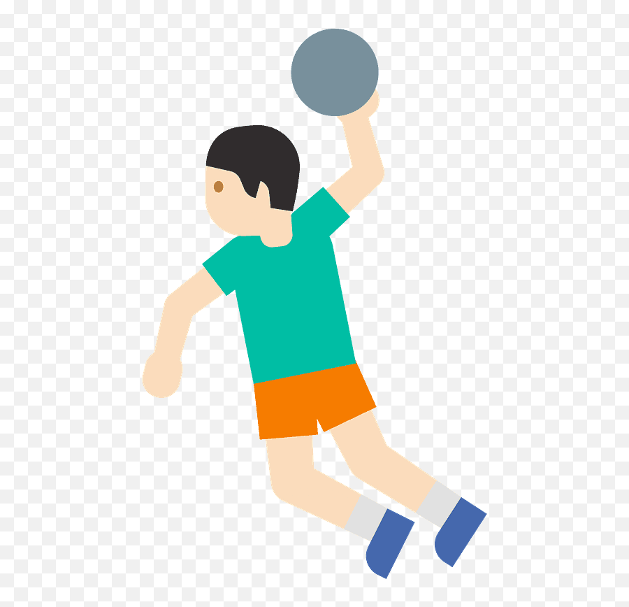 Person Playing Handball Emoji Clipart Free Download - Player,Football Team Emojis