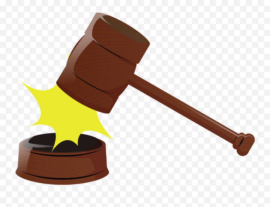 Auction Hammer Gavel Clipart - Auction Gavel Cartoon Png Emoji,Mallet Emoji