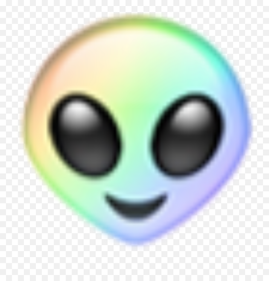 Rainbow Alien Aliens Space Emoji Emojis Aesthetic Tumbl - Clip Art,Space Emoji