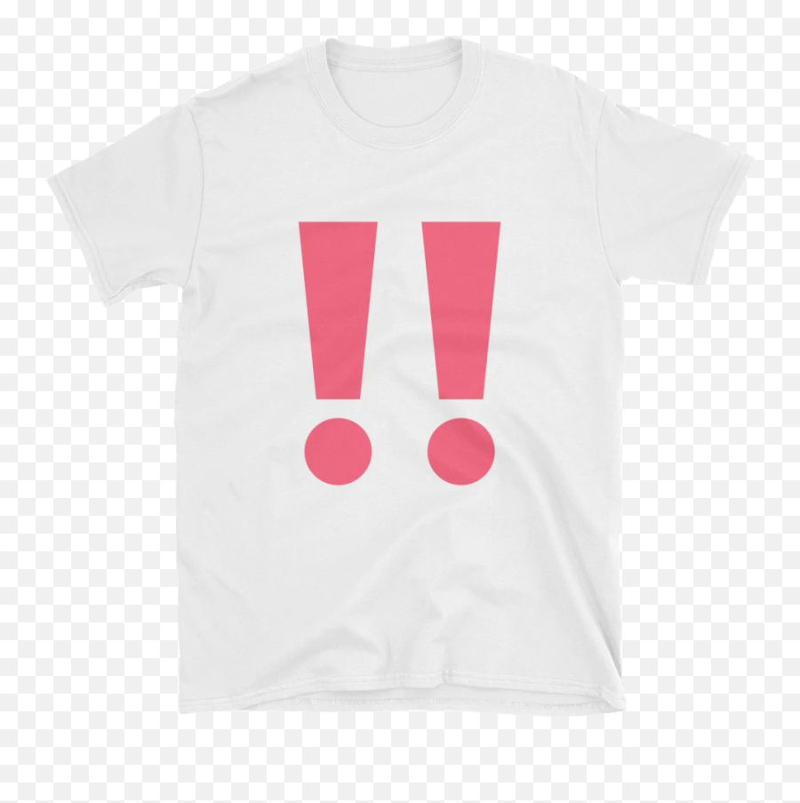 Double Exclamation Point Emoji T - Active Shirt,Exclamation Mark Emoji