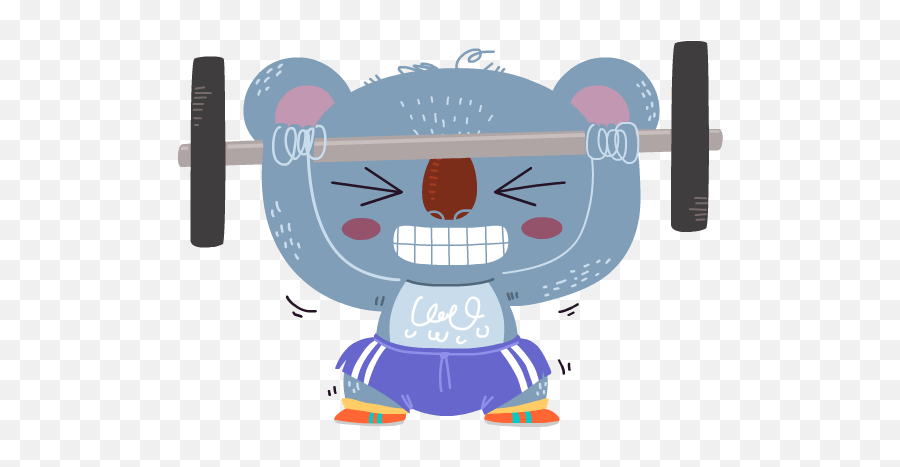 Koala Emoji For Ree - Koala In The Gym,Koala Emoticons