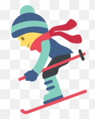 Emojione 26f7 - Skiing Clipart Emoji,Winter Emoji