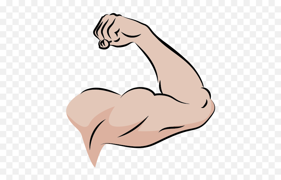 Strong Arm Png Picture - Transparent Cartoon Strong Arm Emoji,Emoji Bike  And Arm - free transparent emoji 