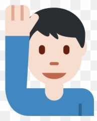 Twemoji2 1f64b - Emoji Cara De Hombre Triste