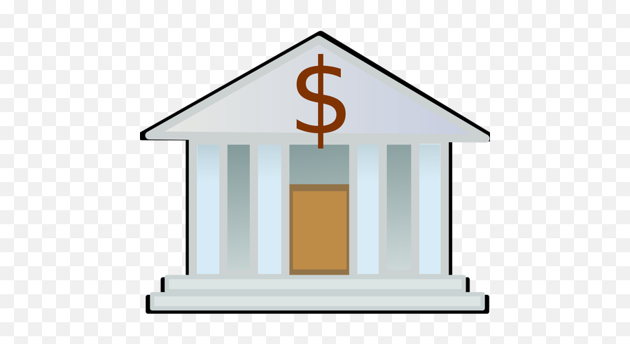 Bank Icon Vector - Bank Clipart Emoji,Pig Money Emoji