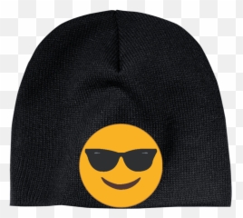 Download Sunglasses Emoji Cp91 100 Acrylic Beanie -