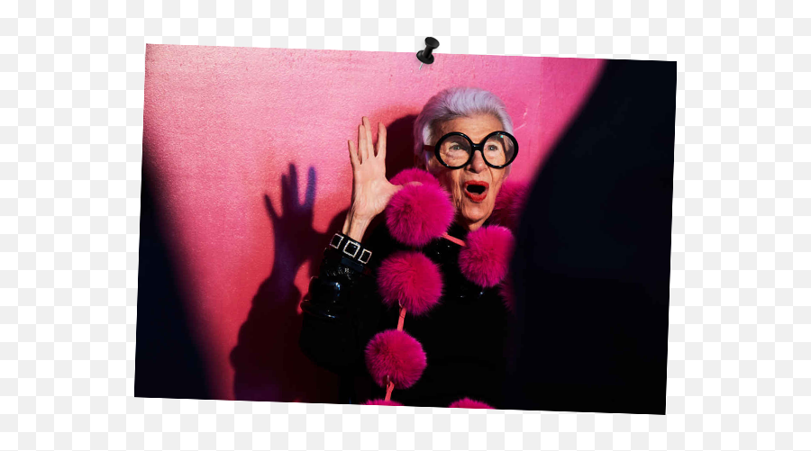 Iris Apfel Emojis Theartgorgeous - Older Women Rainbow Hair,Fall Emojis
