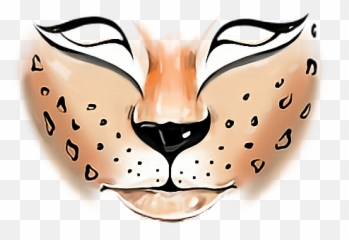 Tiger Facepaint Paint Makeup - Png Emoji
