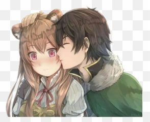 Naofumi Raccoon Raphtalia Shieldhero Blush Blushing Kis - Rising Of The Shield Hero Raphtalia X Naofumi Emoji,Discord Blush Emoji
