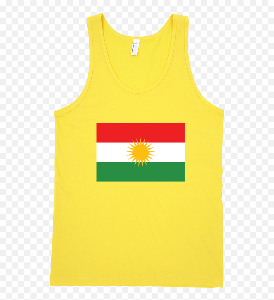 Kurdistan Fine Jersey Tank Top Unisex - Emblem Emoji,Ussr Flag Emoji