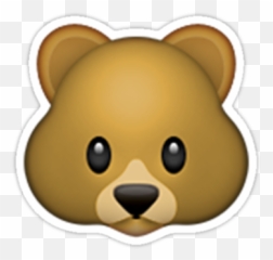 Emoji Bear Sticker - Urso Emoji Png,Albanian Flag Emoji Iphone