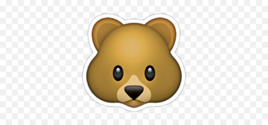 Emoji Bear Sticker - Urso Emoji Png,Albanian Flag Emoji Iphone
