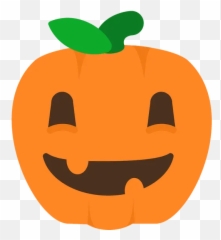 Transparent Jack O Lantern Silhouette Png - Emoji Halloween Pumpkin