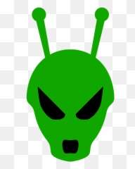 Alien Head Green Face Creature Png Image - Lila Gta 5 Emoji