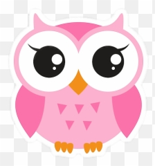 owl Sticker by Katarina - Cute Baby Cartoon Owl Emoji