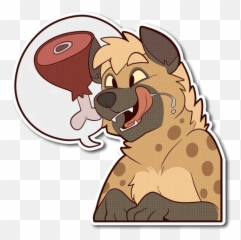 Spotted Hyenau201d Stickers Set For Telegram - Happy Emoji,Hyena Emoji