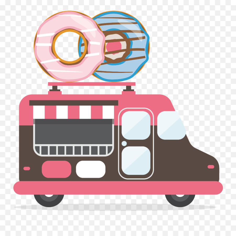 Donut Donuts Donat Çörek Cookie Cute - Commercial Vehicle Emoji,Basketball Donut Coffee Emoji