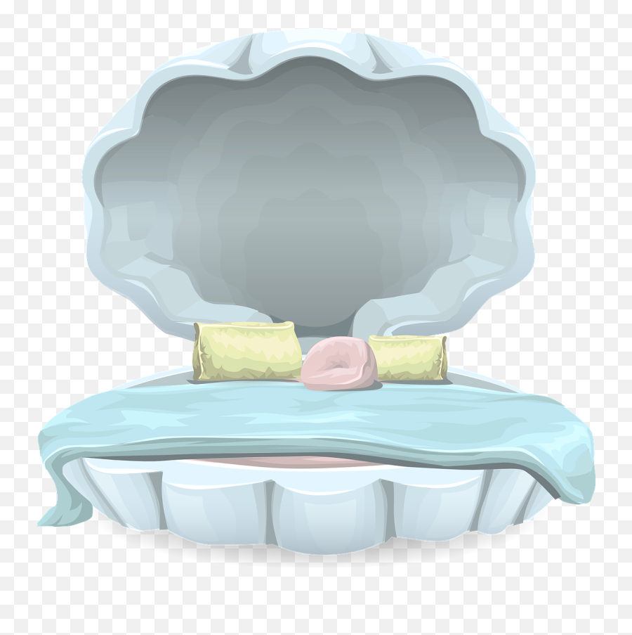 Bed Clam Furniture Bedroom Sleep - Clam Shell Bed Cartoon Emoji,Sleeping Emoji Pillow