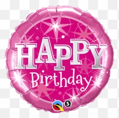18 Happy Birthday Pink Sparkle Emoji