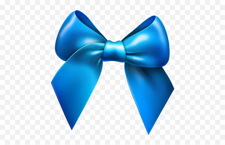 Ribbon Bows - Blue Cartoon Bow Tie Emoji,Blue Ribbon Emoji