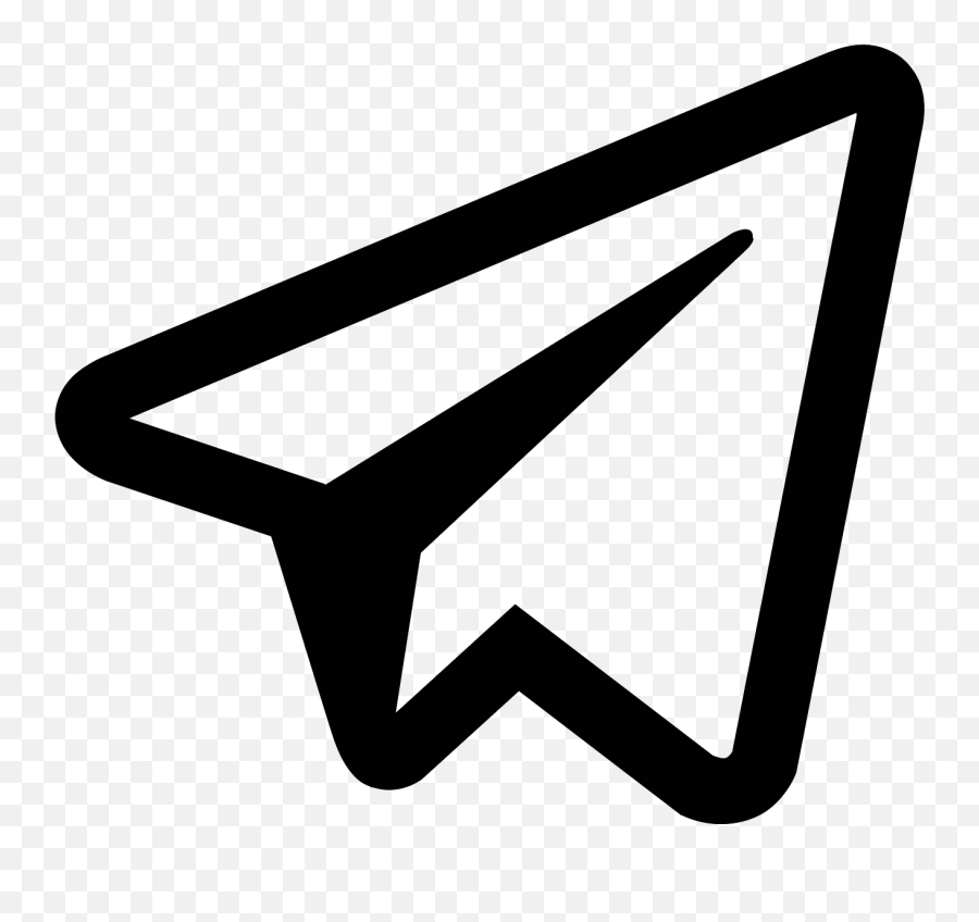Paper Plane Png - Telegram Icon Png Emoji,Plane And Paper Emoji
