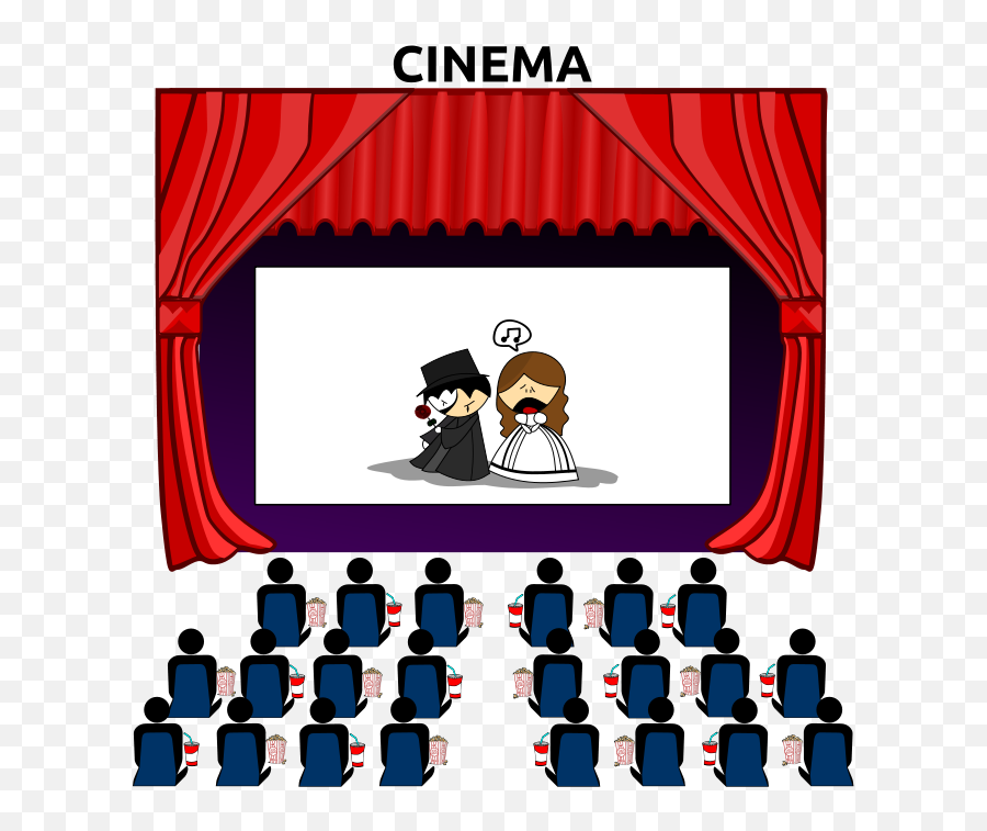 At The Movies Clipart - Clipart Theater Emoji,Watch Emoji Movie