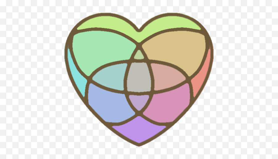Venus Flower Pattern Vector Emoji,Different Color Heart Emojis