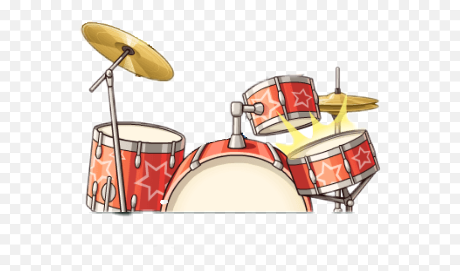 Drums Red Ftestickers - Music Emoji,Drummer Emoji