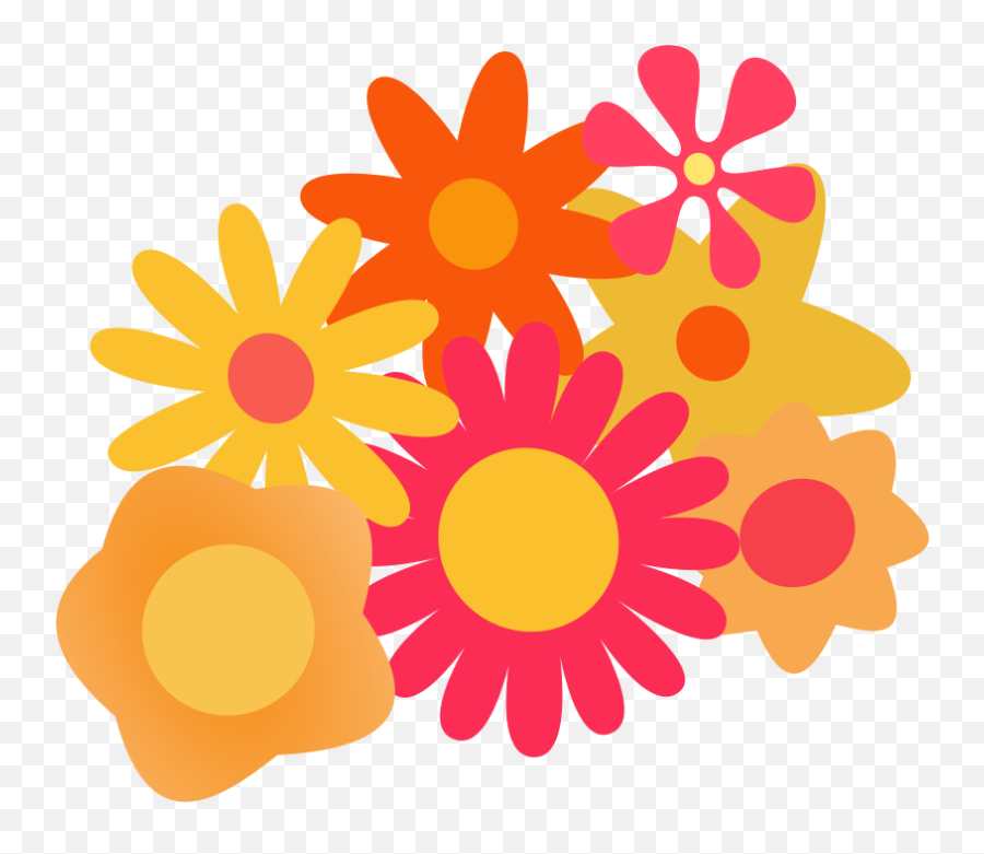 Free Cartoon Flower Images Download - Flowers Cartoon Images Png Emoji,Flower Emoji Vector