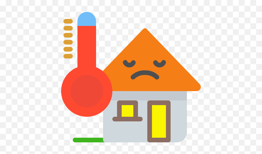 Hot House Home Temperature Angry Emoji Thermometer - Hot Temperature In House,Angry Emoji