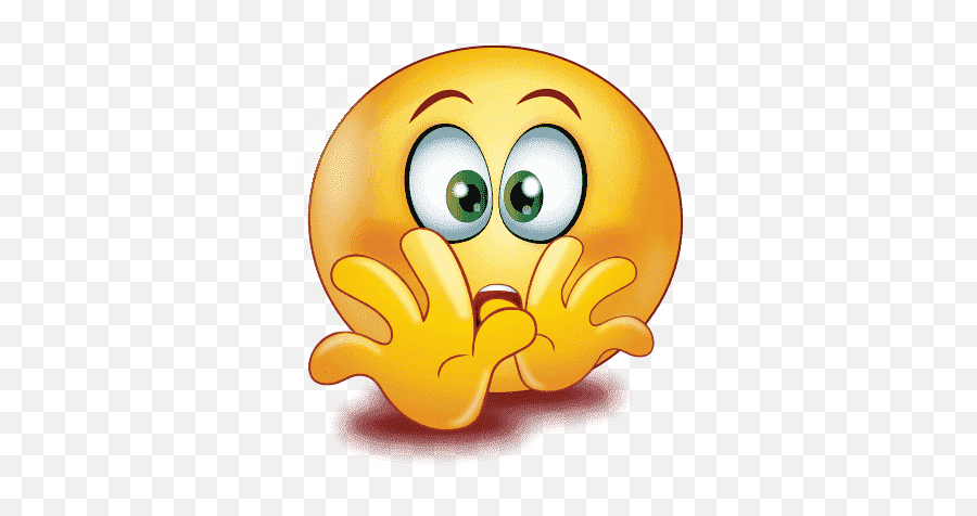 Gradient Scared Emoji Png Image - Emoji With Hand In The Mouth,Scared Emoji Png