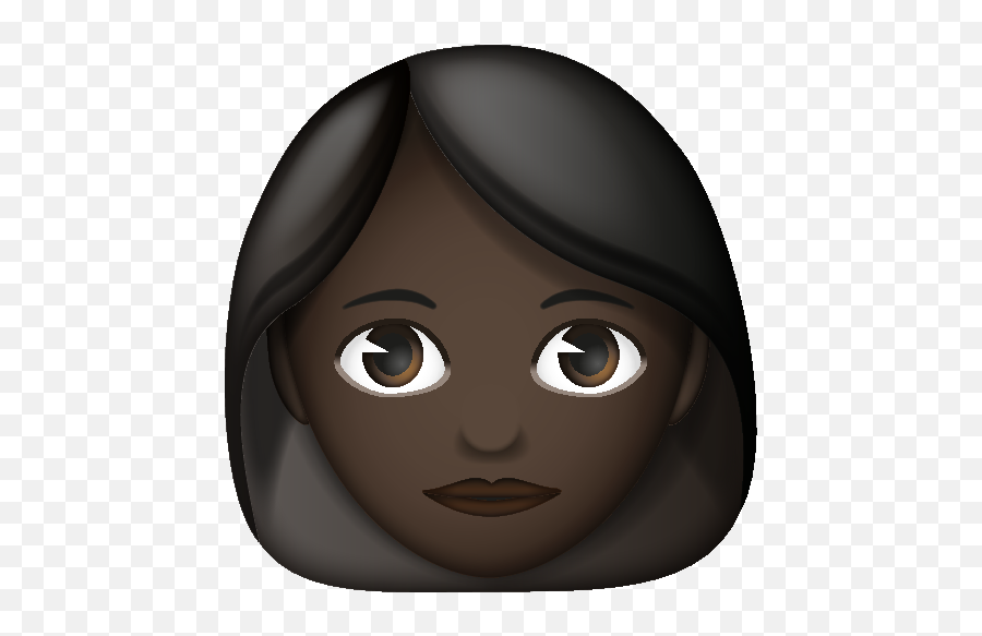 Black Hair - Cartoon Emoji,Black Girl Emoji