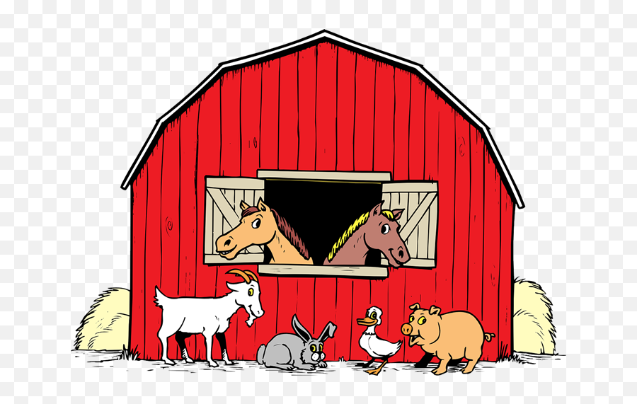 Barn Animals Clipart Clipart Kid - Clipartix Barn With Animals Clipart Emoji,Barn Emoji