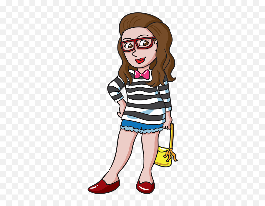 Hipster Girl Stickers - Hippy Fashion Edition By Simeon Ou0027connor Cartoon Emoji,Hippy Emoji