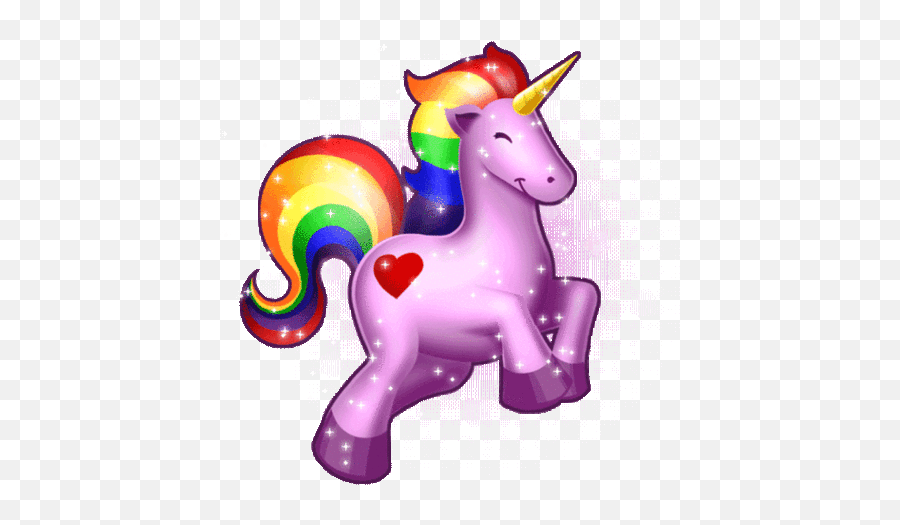 Glitter Rainbow Unicorn Clipart - Animated Gif Unicorn Emoji,Rainbow Unicorn Emoji