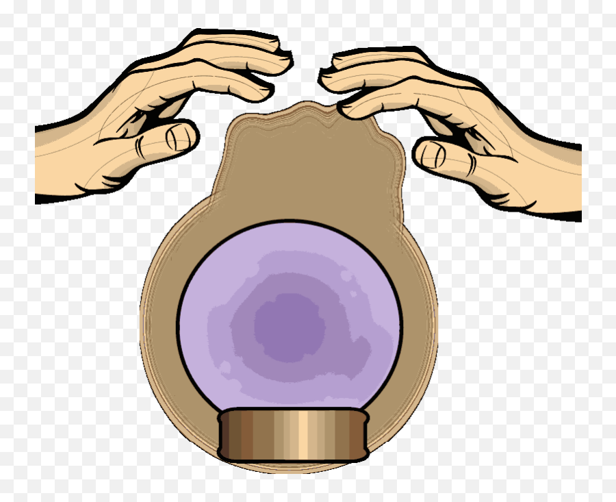 Input Crystal Ball With Hands Clipart - Hands Vector Emoji,Crystal Ball Emoji Png