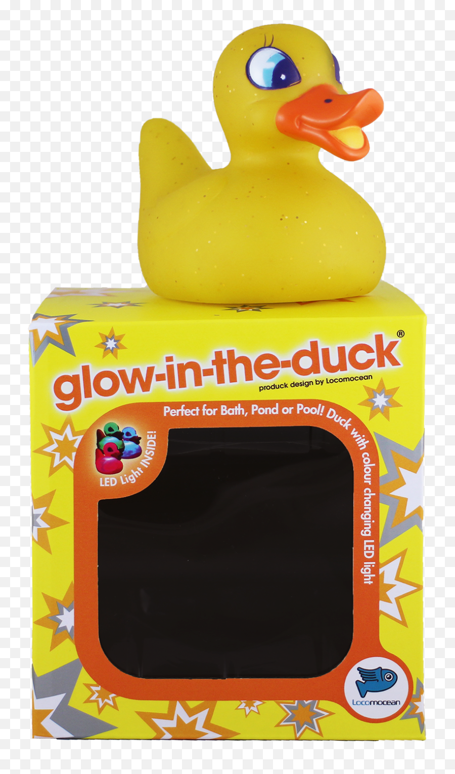 Locomocean Glow In The Duck With Led - Soft Emoji,Rubber Duck Emoji