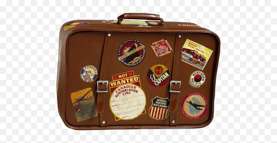 Suitcase Vintage Aesthetic Sticker - Vintage Travel Suitcase Aesthetic Emoji,Briefcase Emoji