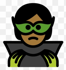 Supervillain Emoji Clipart Free Download Transparent Png - Supervillain,Super Emoji
