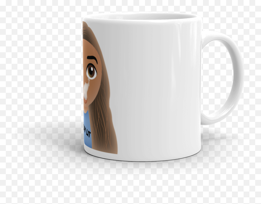 Mean Muggin Mugs - Girls Rep Emojisstay Litweed Smokergirl Serveware,Sips Tea Emoji