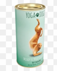 Yoga Dogs Mindful Mint Chocolate Cocoa 7oz Round Tin - Cylinder Emoji
