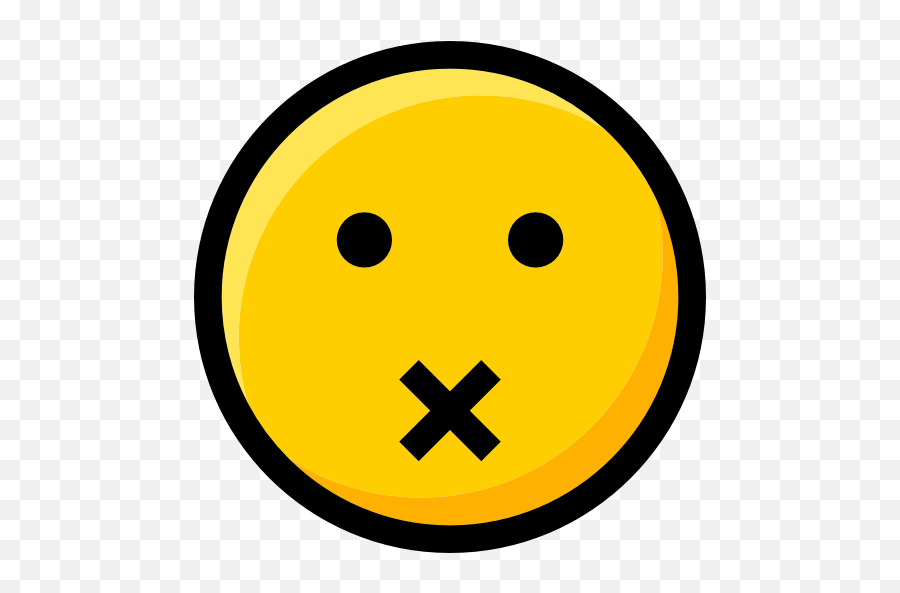Emoji Muted Feelings Interface Ideogram Faces Smileys - Mute Emoji,Facebook Reaction Emojis