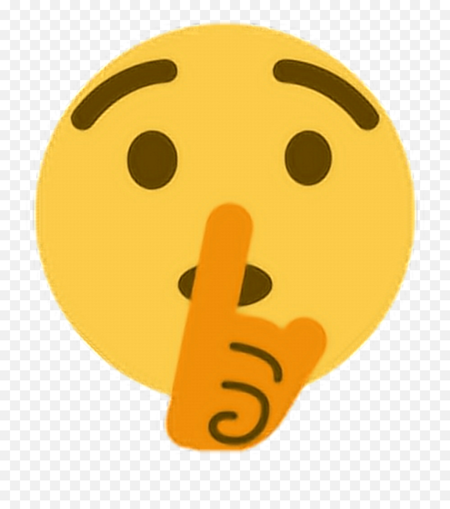 Sh Shush Finger Hand Emoji Emoticon - Transparent Shush Emoji Png,Full Emoji