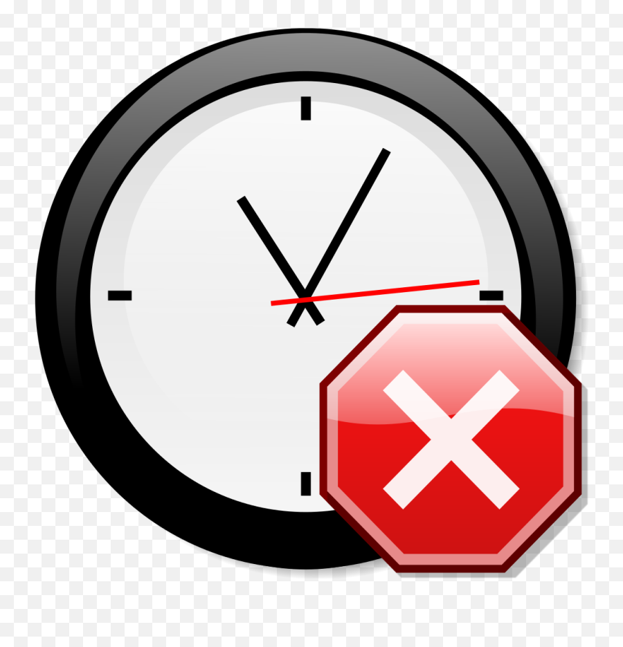 Stop X Nuvola With Clock - Clipart Wall Watch Png Emoji,Batman Emoji