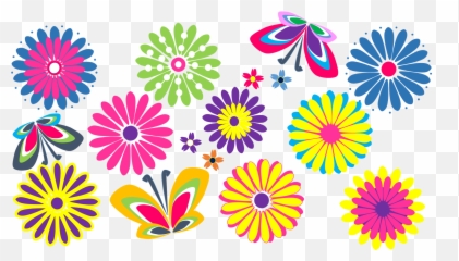 Flowers Clipart Clipart Club - Paper Flowers Clipart With Transparent Background Emoji,Spring Break Emoji