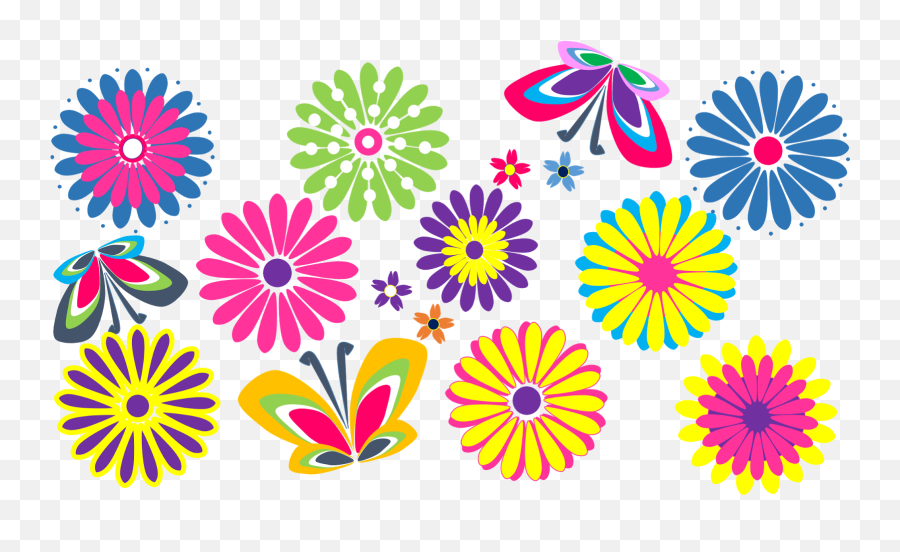 Flowers Clipart Clipart Club - Paper Flowers Clipart With Transparent Background Emoji,Spring Break Emoji