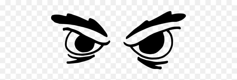 Svg Emotion Evil Upset Expression - Angry Eyes Clipart Emoji,Sour Face Emoji